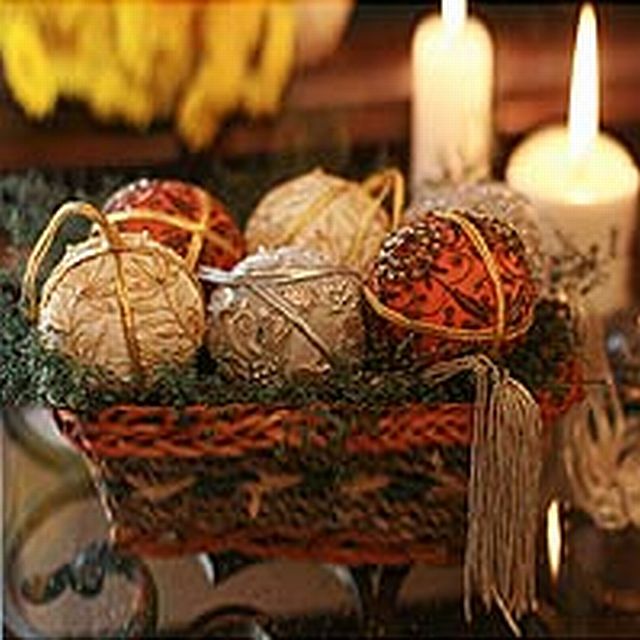 Christmas Joy Lavish Hand Beaded Ornaments Set of 6, India